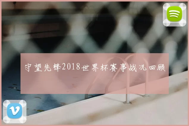 守望先锋2018世界杯赛事战况回顾